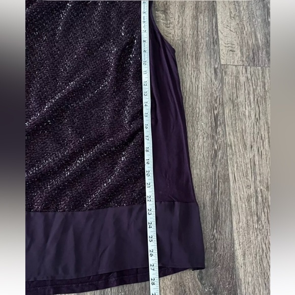 Apt 9 Women’s Dressy Tank Top Blouse, Plum Purple, Size Large - Picture 4 of 9
